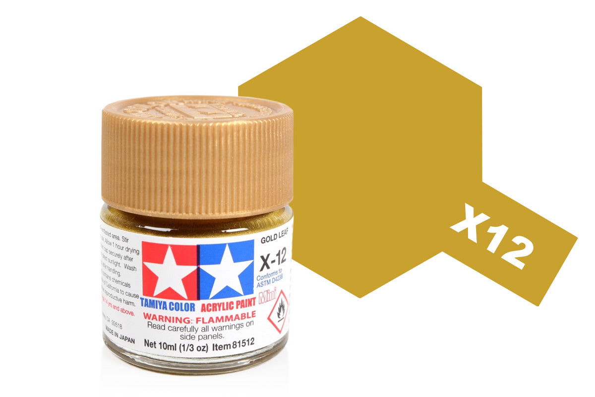 Acrylic Mini X-12 Gold Leaf