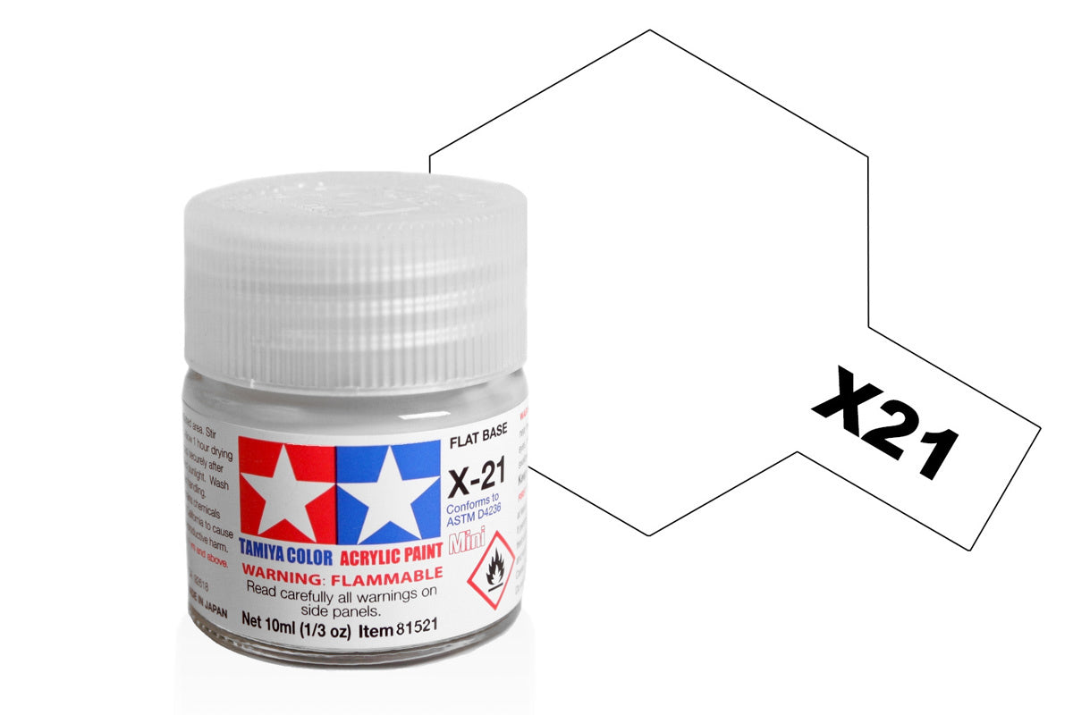 Acrylic Mini X-21 Flat Base