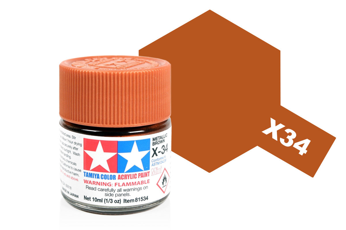 Acrylic Mini X-34 Metal Brown