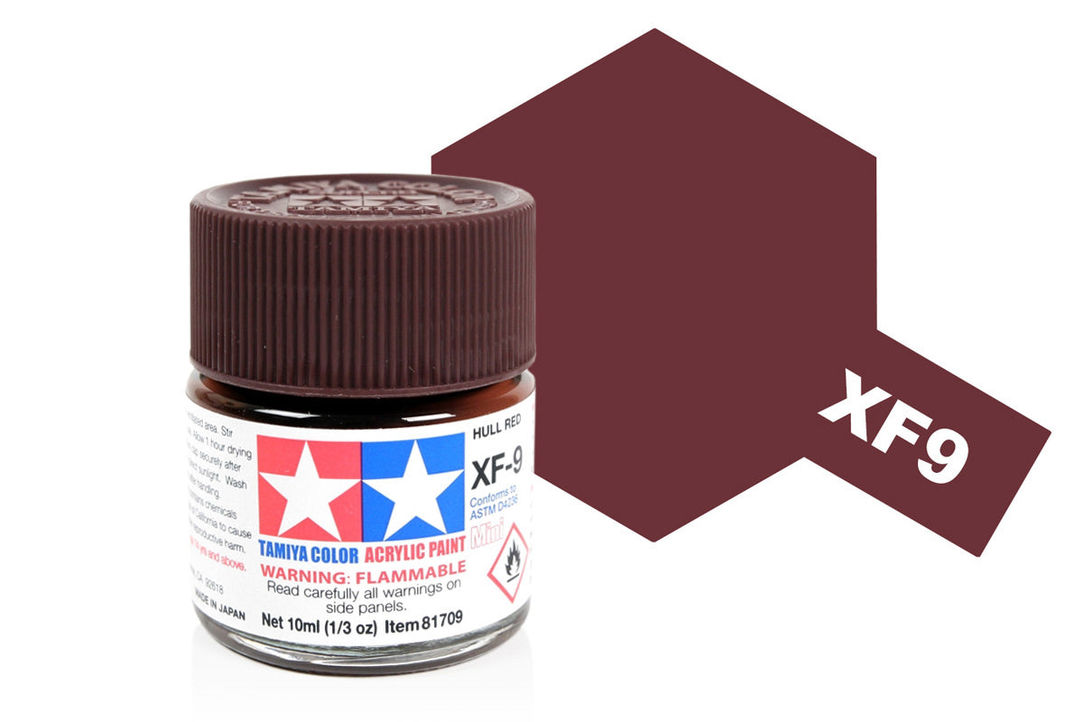 Acrylic Mini XF-9 Hull Red
