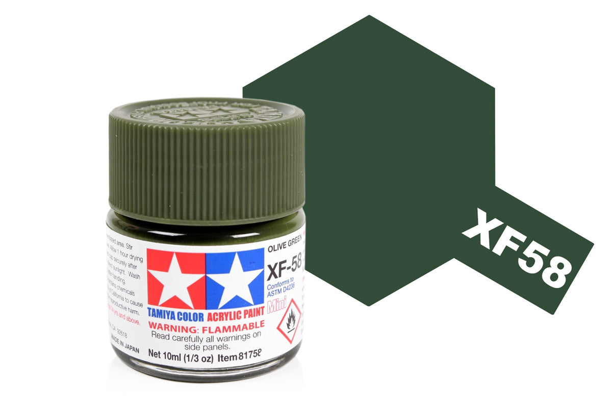 Acrylic Mini XF-58 Olive Green