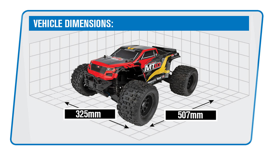 TEAM ASSOCIATED RIVAL MT10 V2 RTR TRUCK BRUSHLESS WITH 2S BATTERY AND CHARGER