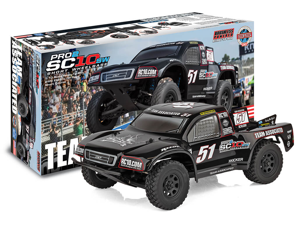 TEAM ASSOCIATED PRO2 SC10SW SHORT COURSE TRUCK RTR - BLACK