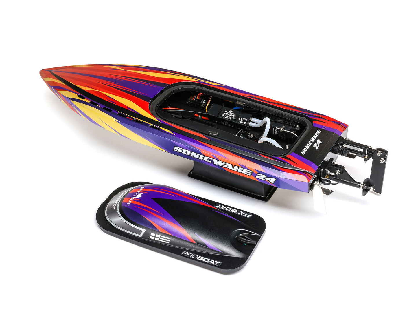 Sonicwake 24" Self-Righting Brushless Deep-V RTR, Red