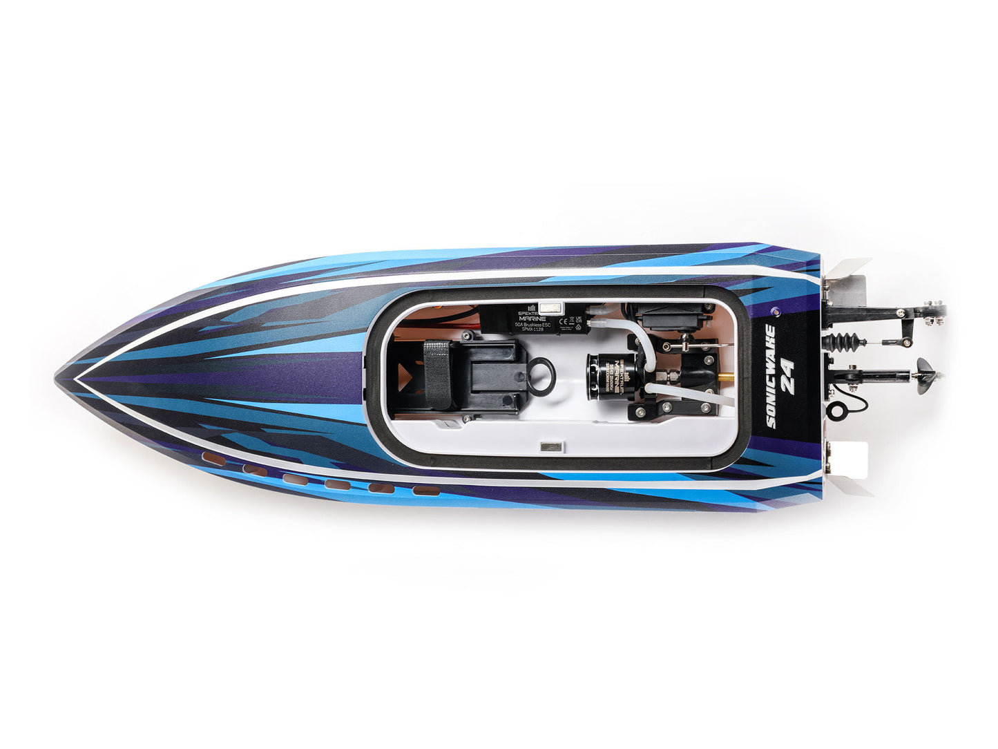 Sonicwake 24" Self-Righting Brushless Deep-V RTR, Blue