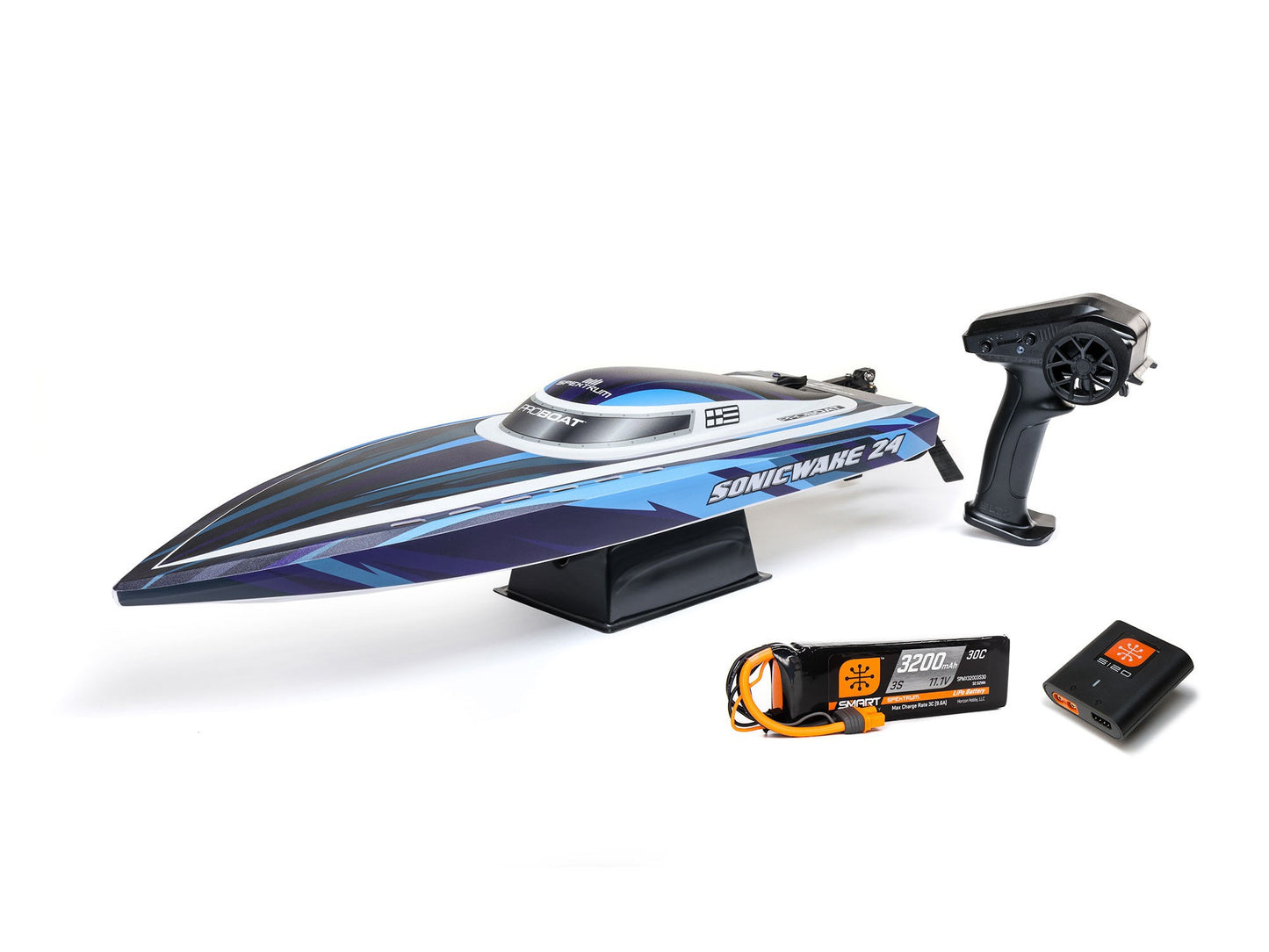 Sonicwake 24" Self-Righting Brushless Deep-V RTR, Blue
