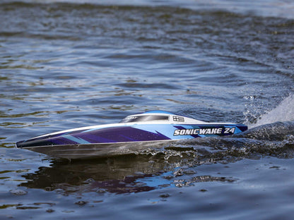 Sonicwake 24" Self-Righting Brushless Deep-V RTR, Blue