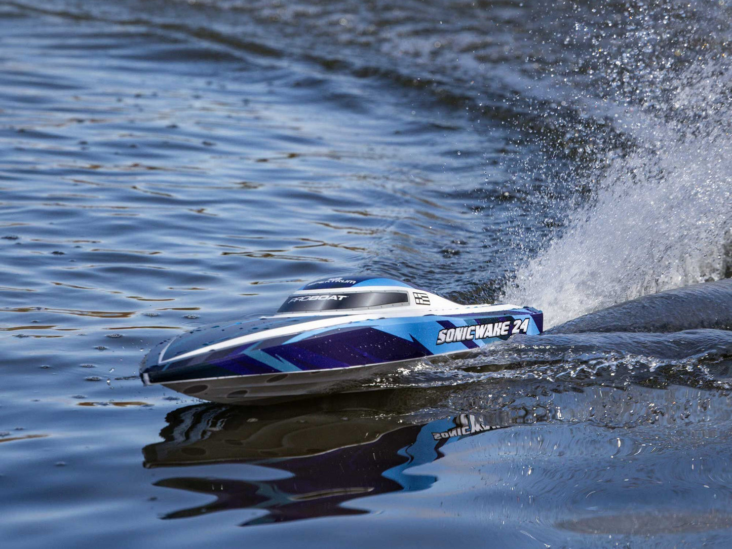 Sonicwake 24" Self-Righting Brushless Deep-V RTR, Blue