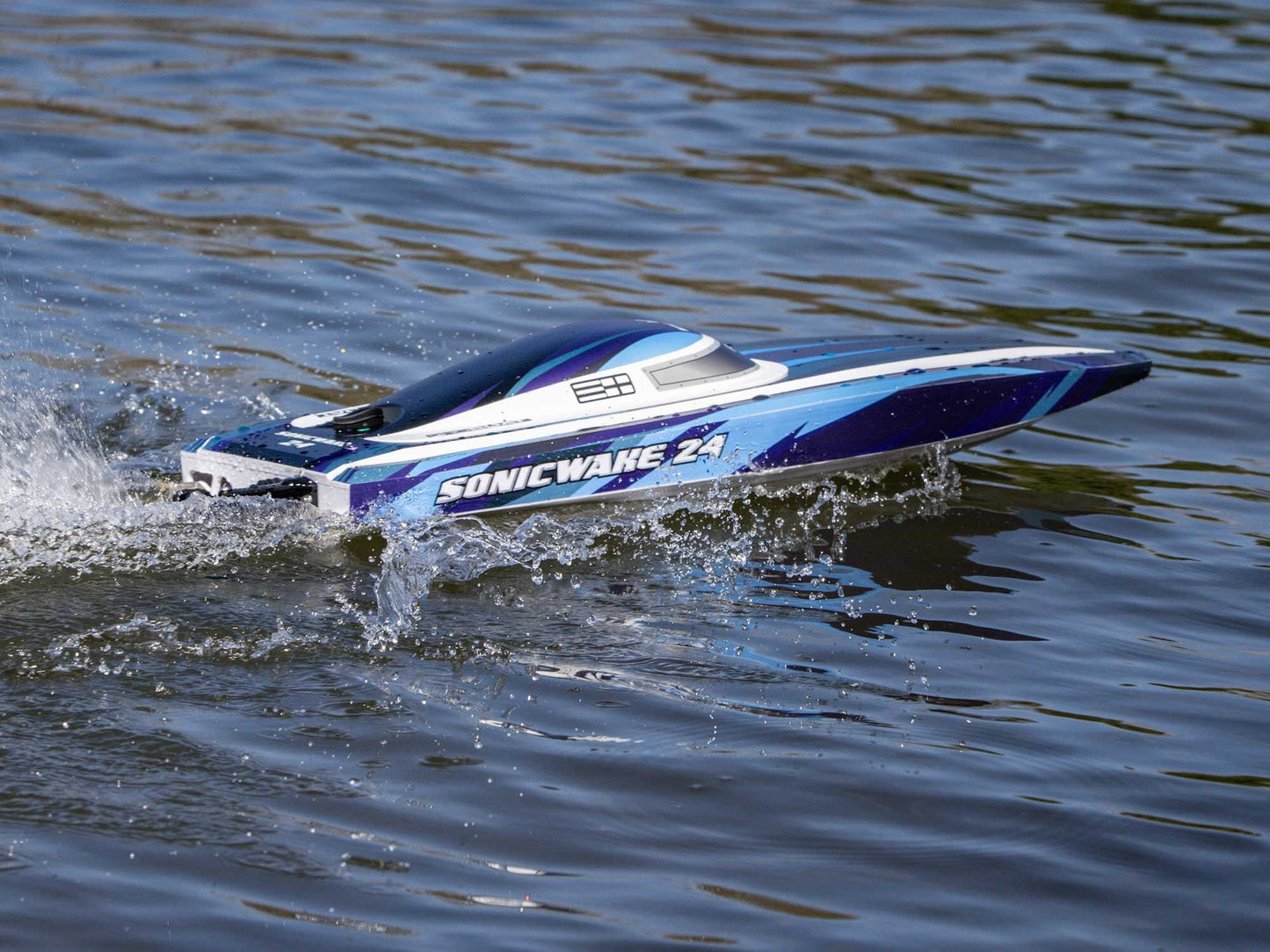 Sonicwake 24" Self-Righting Brushless Deep-V RTR, Blue