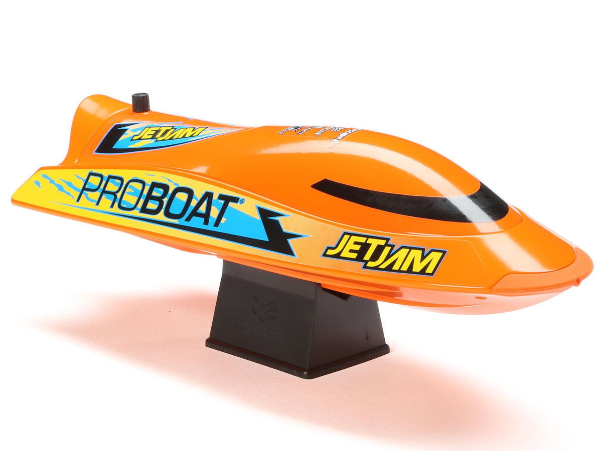 Jet Jam V2 12" Self-Righting Pool Racer Brushed RTR, Orange