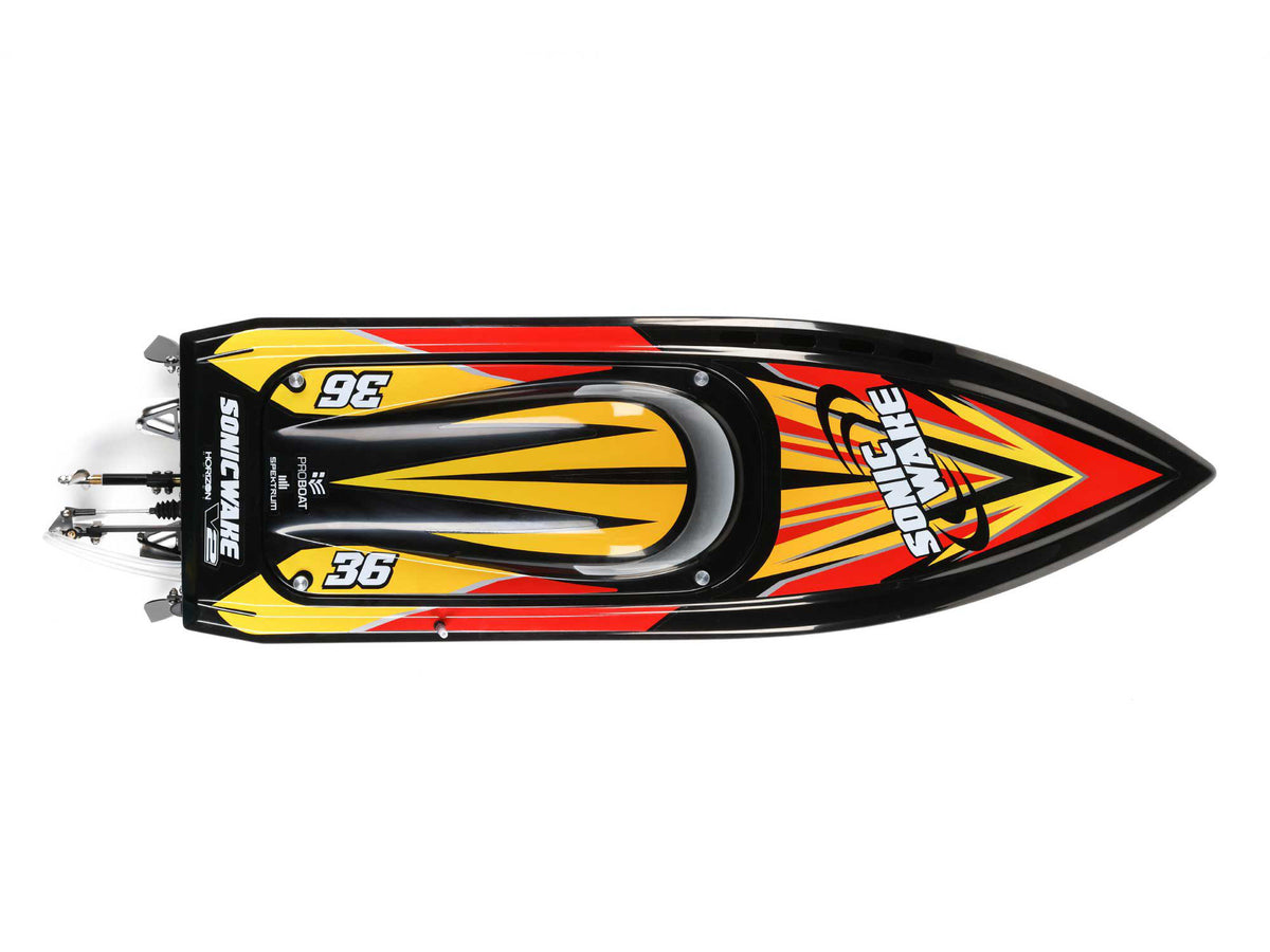 Sonicwake 36" Self-Righting Brushless Deep-V RTR, Black