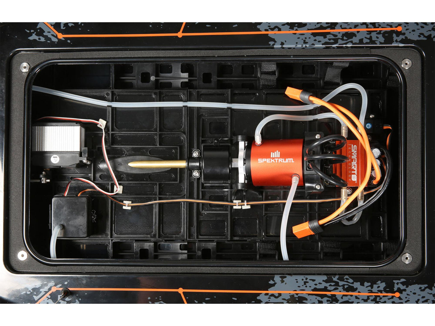 Blackjack 42" 8S Brushless Catamaran RTR: Black/Orange