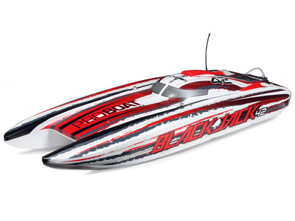 Blackjack 42" 8S Brushless Catamaran RTR: White/Red