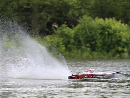Blackjack 42" 8S Brushless Catamaran RTR: White/Red