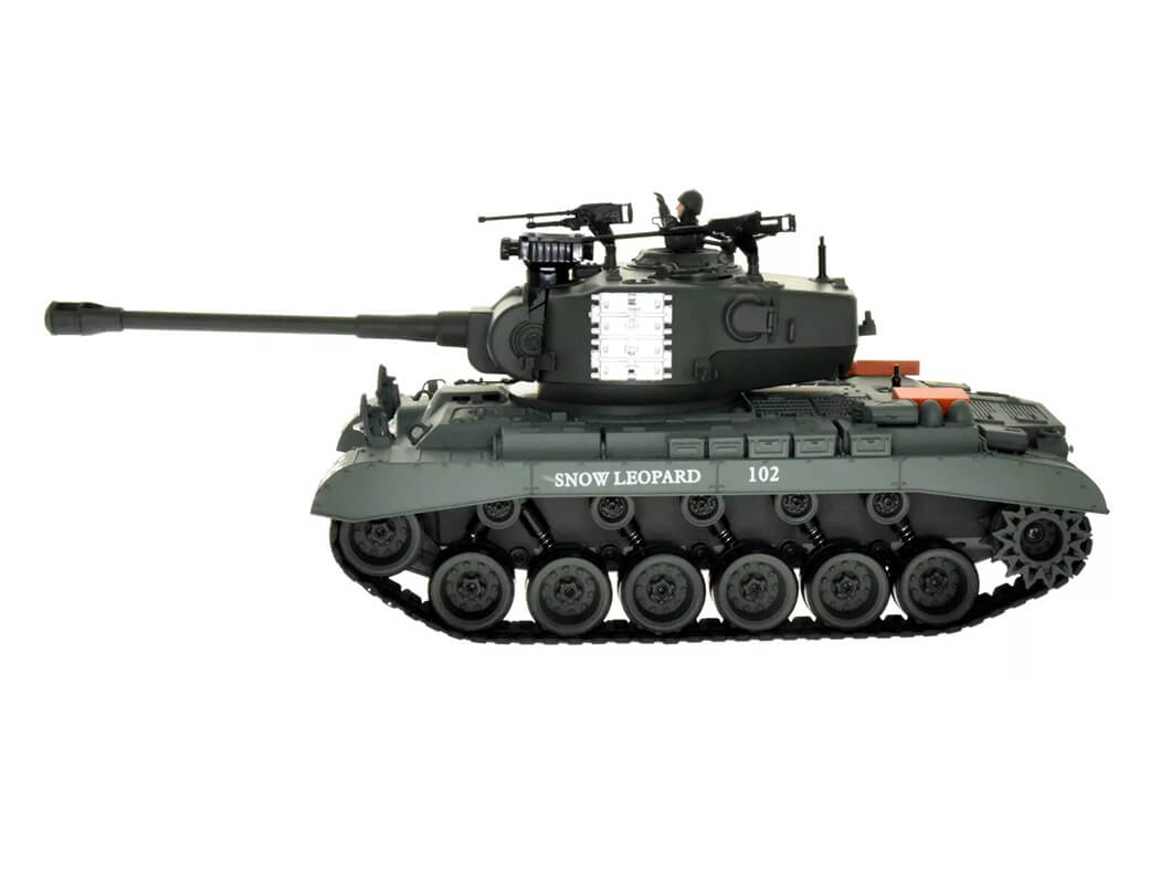 BROTHER TANK RC TANK 1:18 USA M26 PERSHING 'SNOW LEOPARD' GREEN