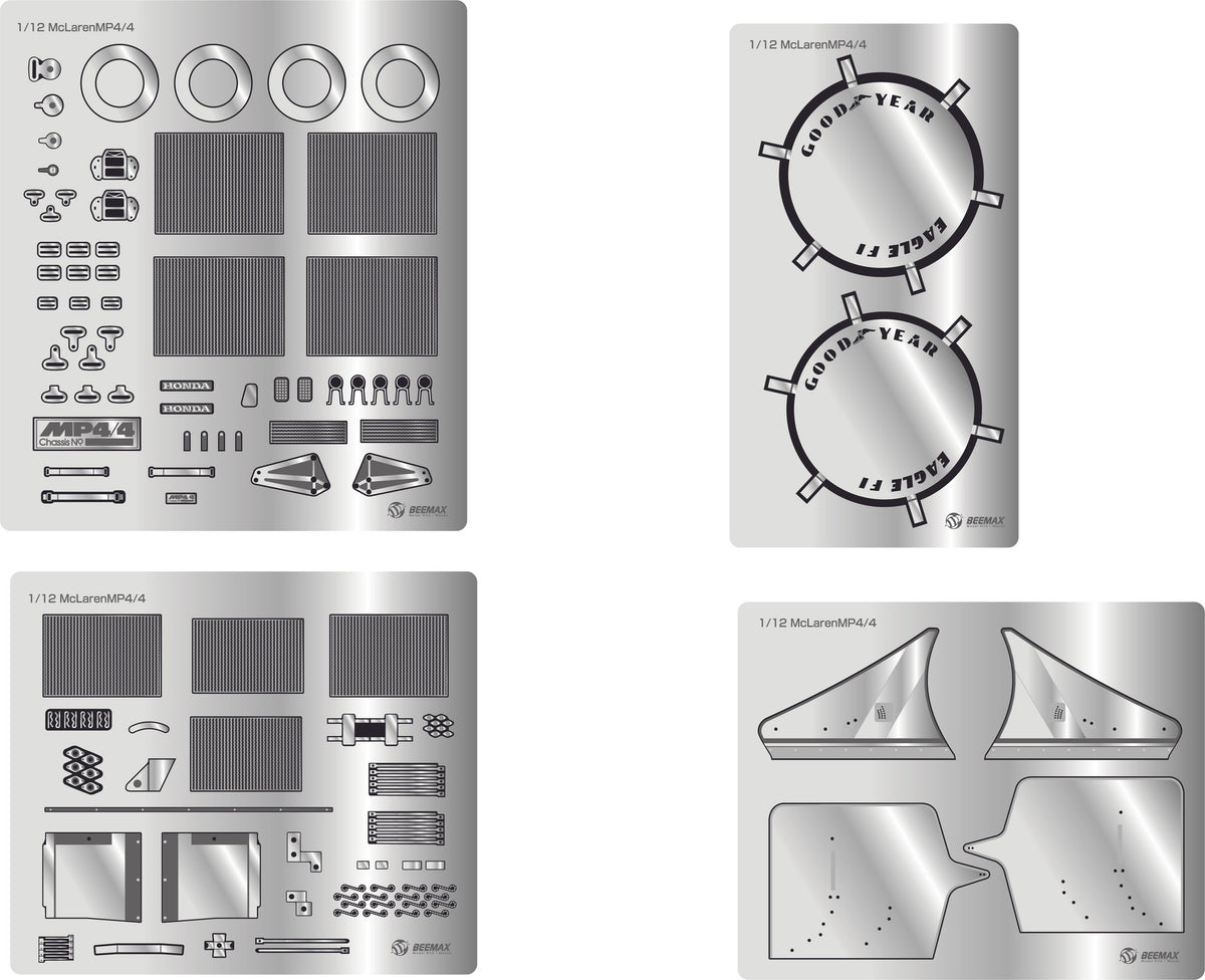Detail Parts for 1/12 McLaren MP4/4