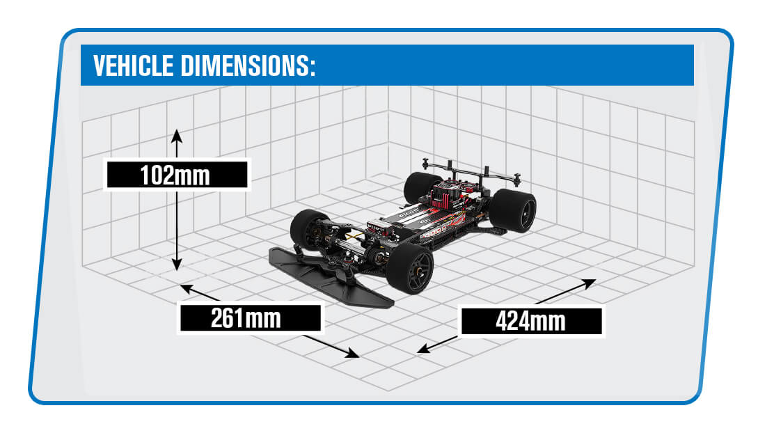 CORALLY SSX823 CAR KIT CHASSIS KIT ONLY, NO ELEC /BODY/TYRES