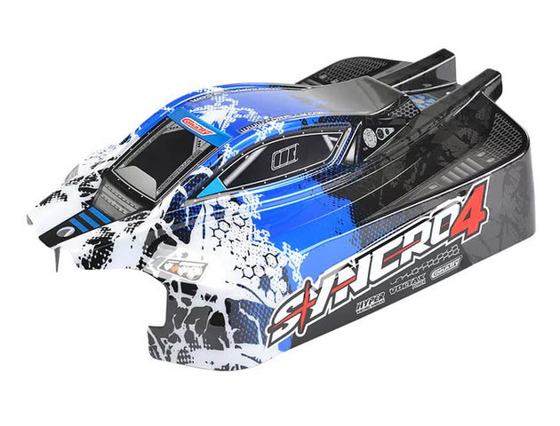 TEAM CORALLY POLYCARBONATE PAINTED BODY SYNCRO 4 BLUE