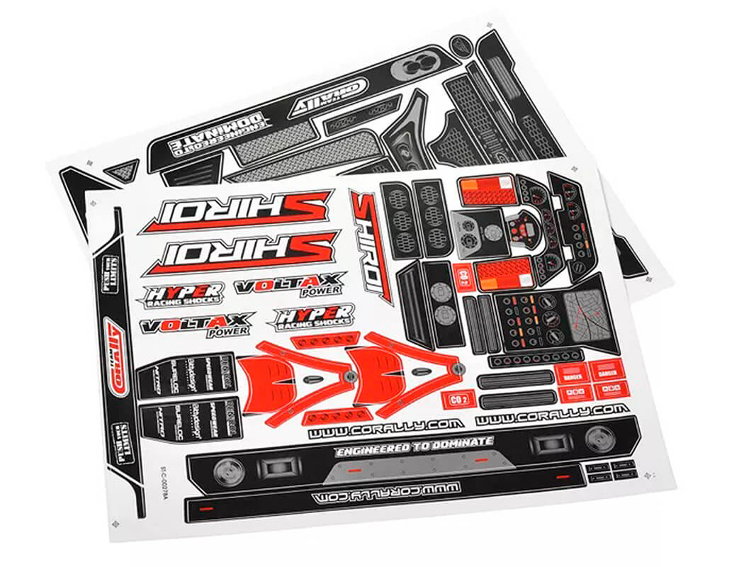 CORALLY BODY DECAL SHEET SHIROI 1PC