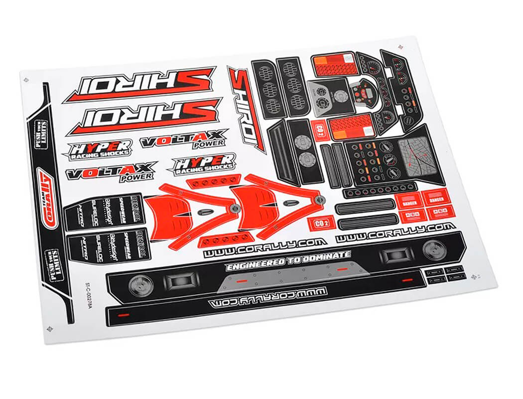 CORALLY BODY DECAL SHEET SHIROI 1PC