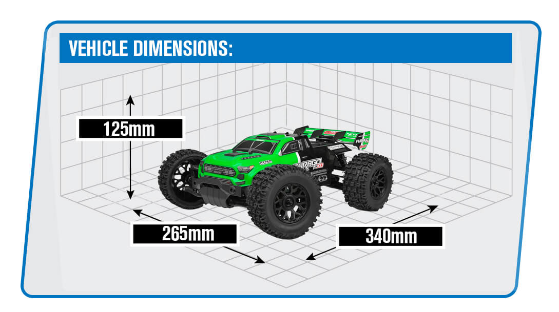 CORALLY FURAGO XD RTR TRUCK - GREEN