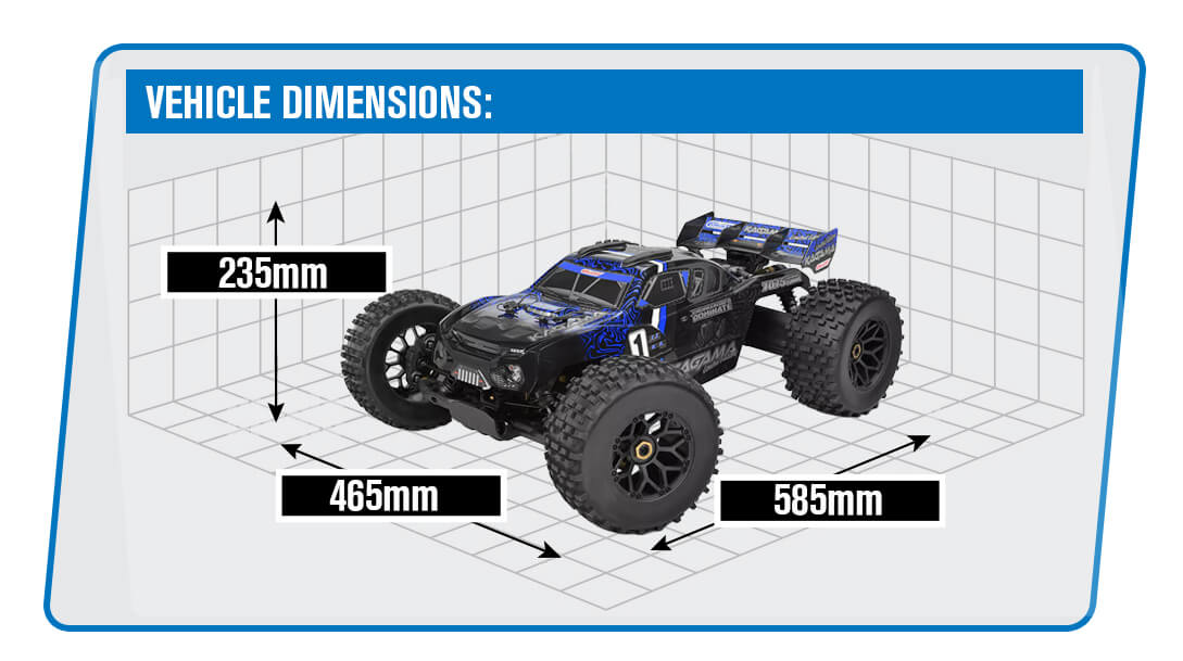CORALLY KAGAMA XP 6S LIMITED EDITION TRUCK RTR - BLUE