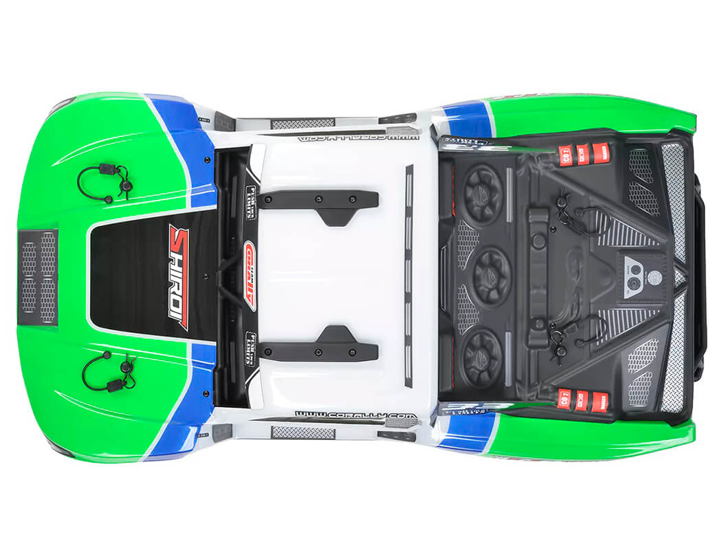 CORALLY SHIROI XP6 BRUSHLESS SHORT COURSE TRUCK RTR - GREEN
