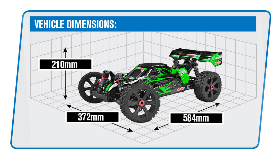 CORALLY ASUGA XLR 6S BRUSHLESS BUGGY RTR - GREEN