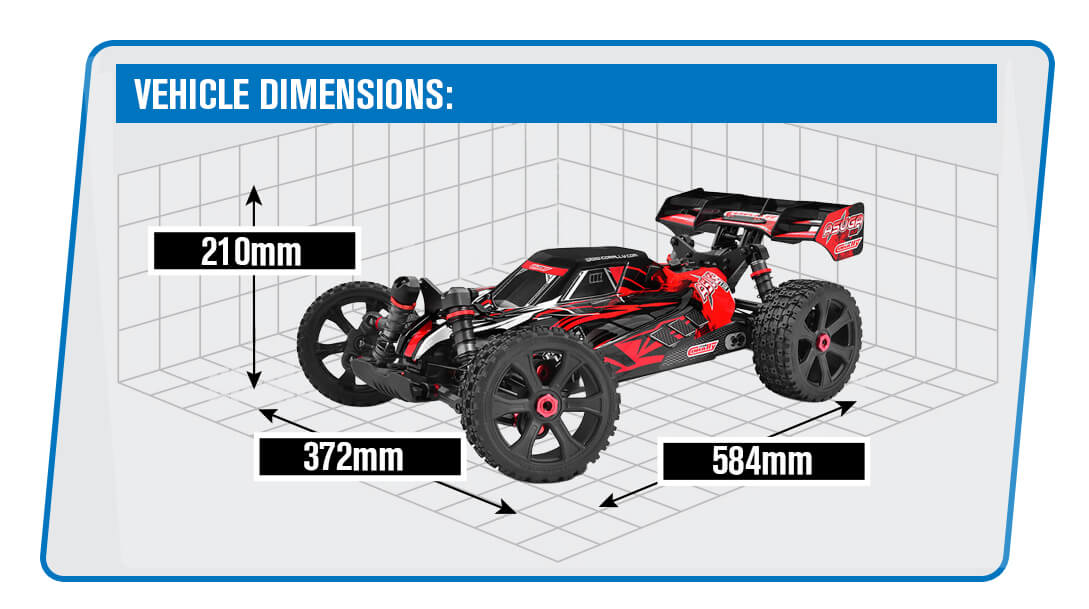 CORALLY ASUGA XLR 6S BRUSHLESS BUGGY RTR - RED