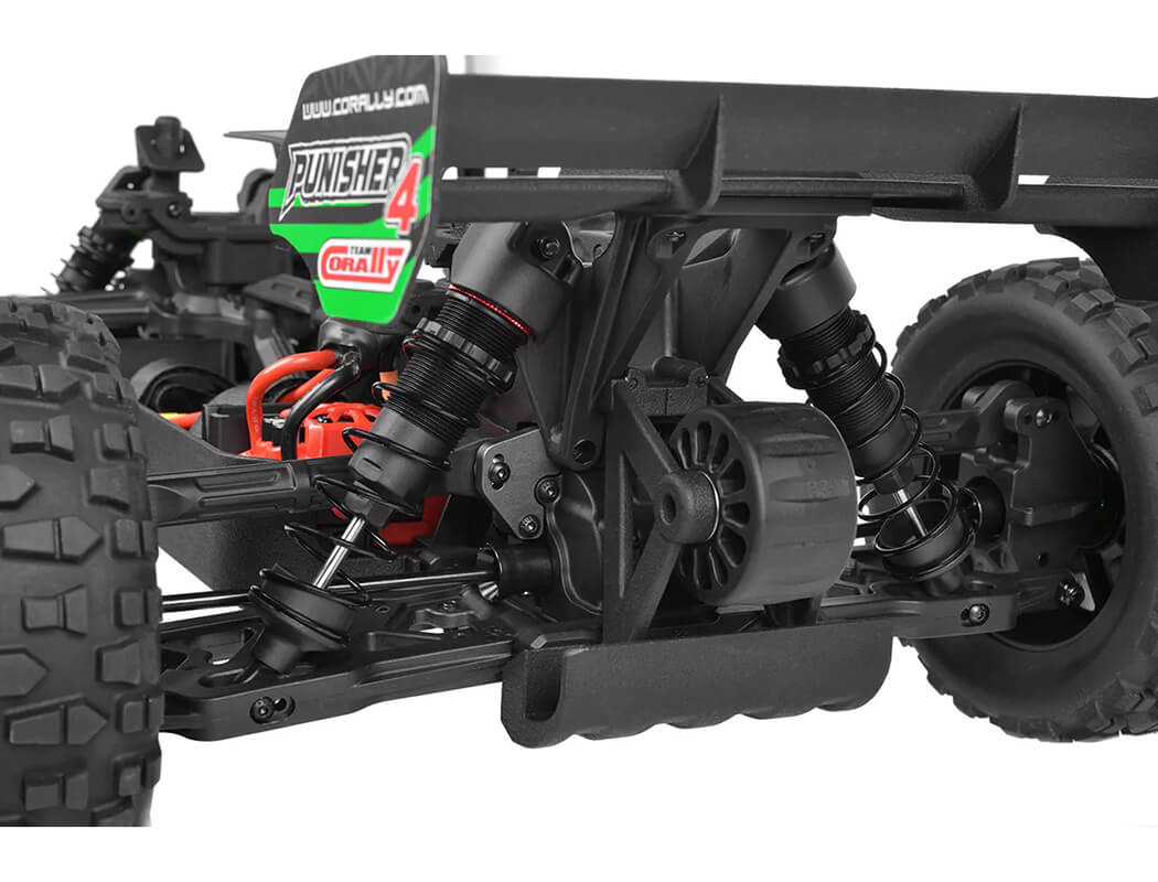 CORALLY PUNISHER 4 BRUSHLESS 4S BASHER TRUCK RTR - GREEN