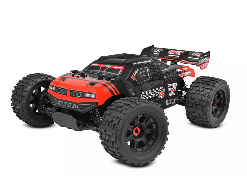 CORALLY PUNISHER 4 BRUSHLESS 4S BASHER TRUCK RTR - RED