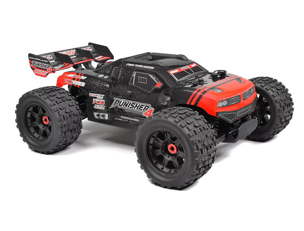 CORALLY PUNISHER 4 BRUSHLESS 4S BASHER TRUCK RTR - RED