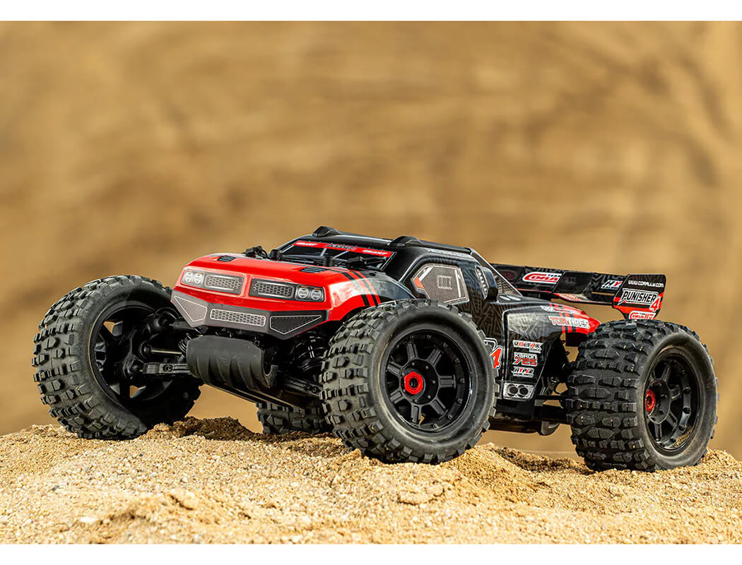 CORALLY PUNISHER 4 BRUSHLESS 4S BASHER TRUCK RTR - RED