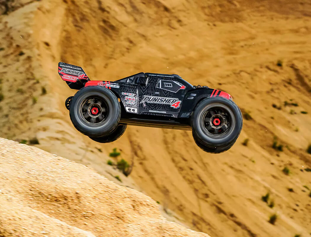 CORALLY PUNISHER 4 BRUSHLESS 4S BASHER TRUCK RTR - RED