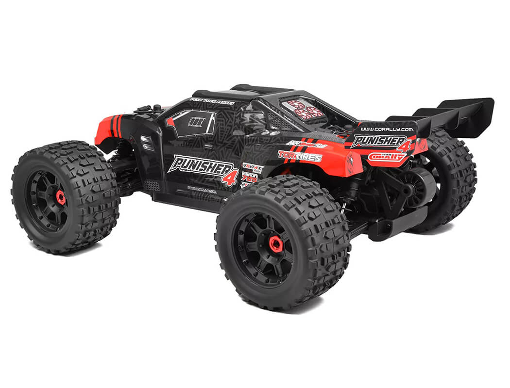 CORALLY PUNISHER 4 BRUSHLESS 4S BASHER TRUCK RTR - RED