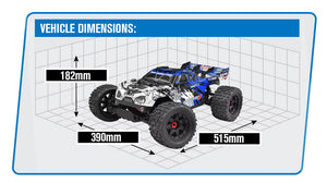 CORALLY KAGAMA-4 BRUSHLESS 4S BASHER TRUCK RTR - BLUE