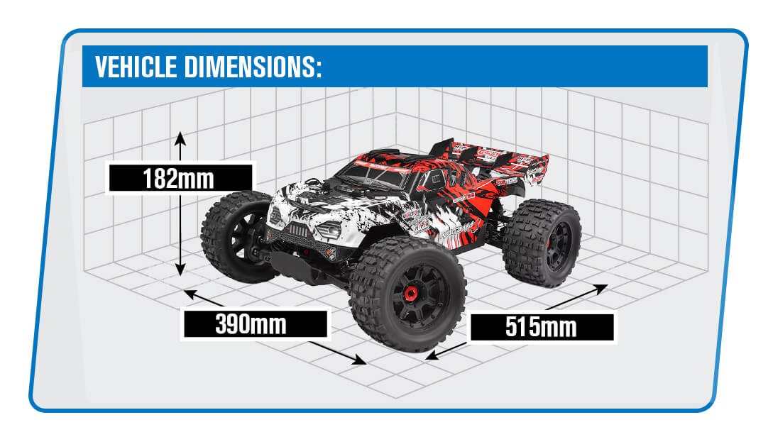 CORALLY KAGAMA-4 BRUSHLESS 4S BASHER TRUCK RTR - RED