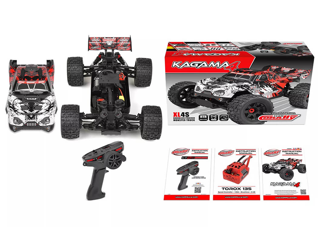CORALLY KAGAMA-4 BRUSHLESS 4S BASHER TRUCK RTR - RED