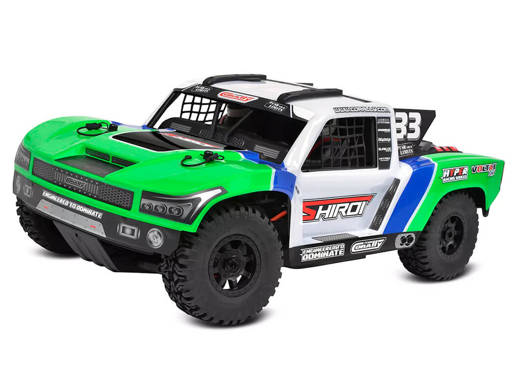 CORALLY SHIROI XP6 ROLLER SHORT COURSE TRUCK RTR - GREEN