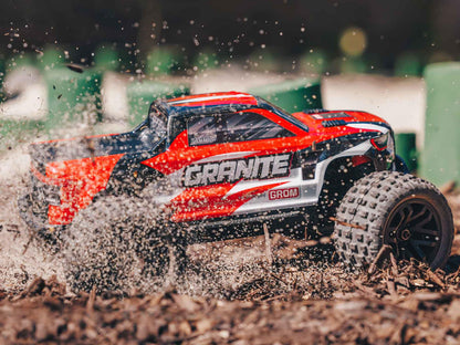 1/18 GRANITE GROM MEGA 4X4 MT with Battery & Charger Red