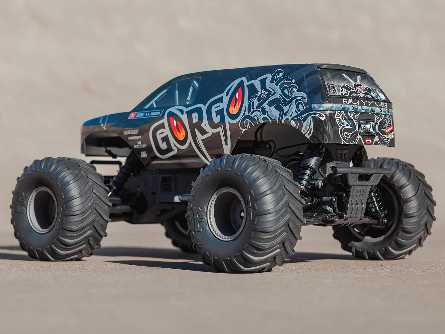 1/10 GORGON MEGA 550 2WD MT RTA Kit w/Batt & Chg Gunmetal