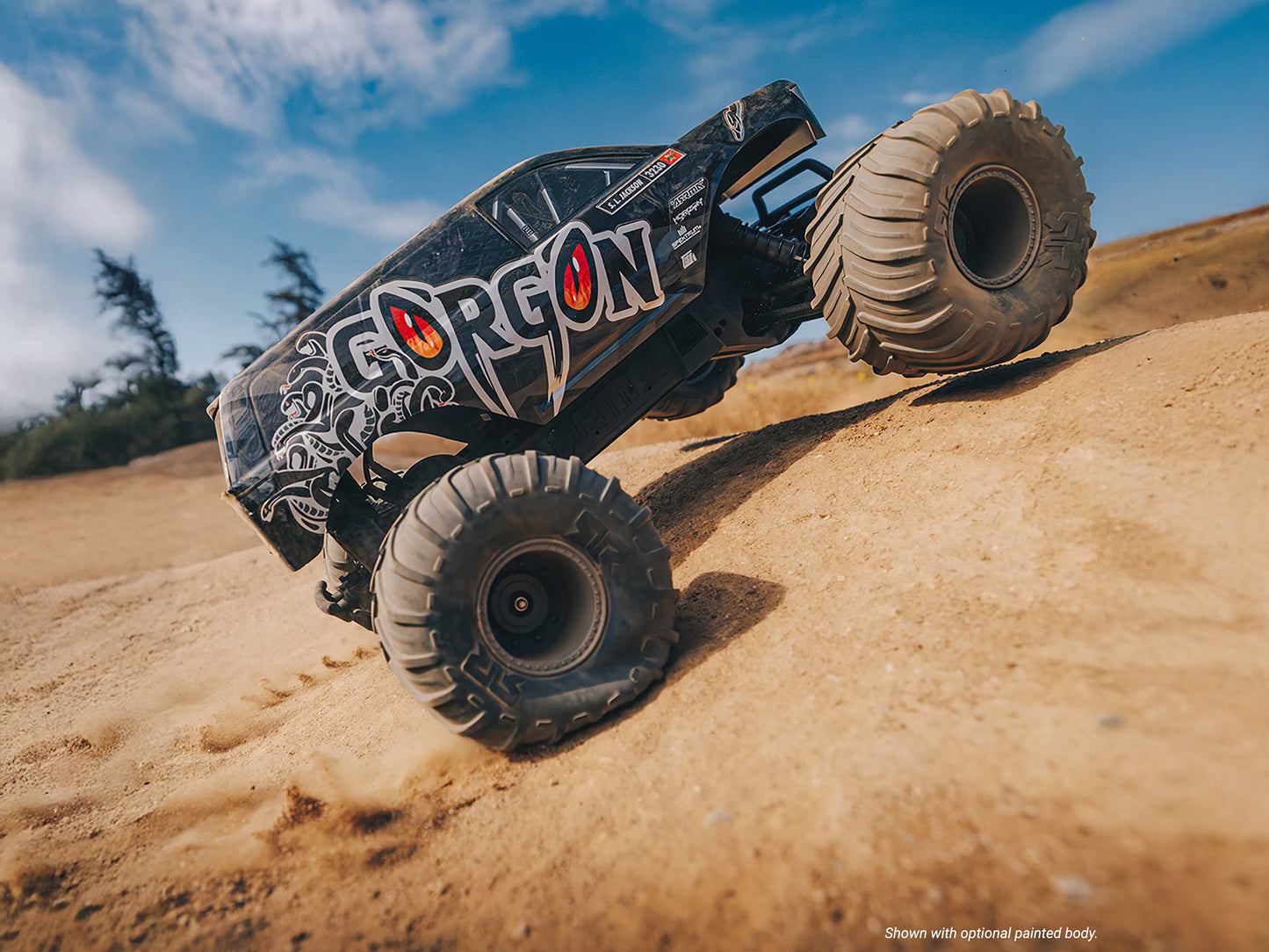 1/10 GORGON 2WD RTA Kit Brushed Monster Truck (Battery & Cha