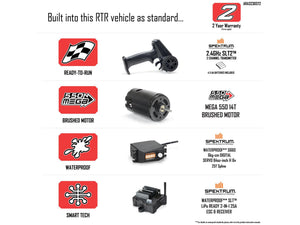 1/10 GORGON MEGA 550 2WD MT with Battery & Charger Red