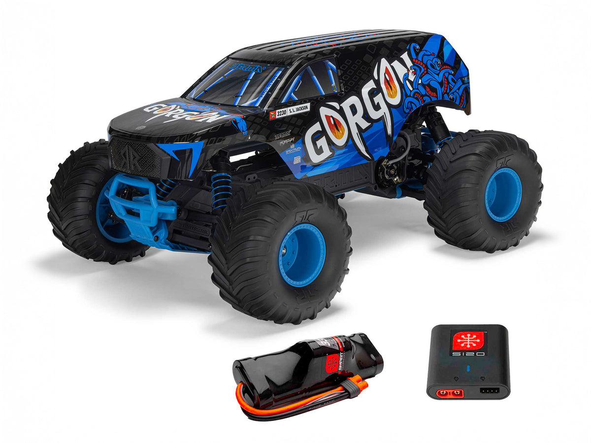 1/10 GORGON MEGA 550 2WD MT with Battery & Charger Blue