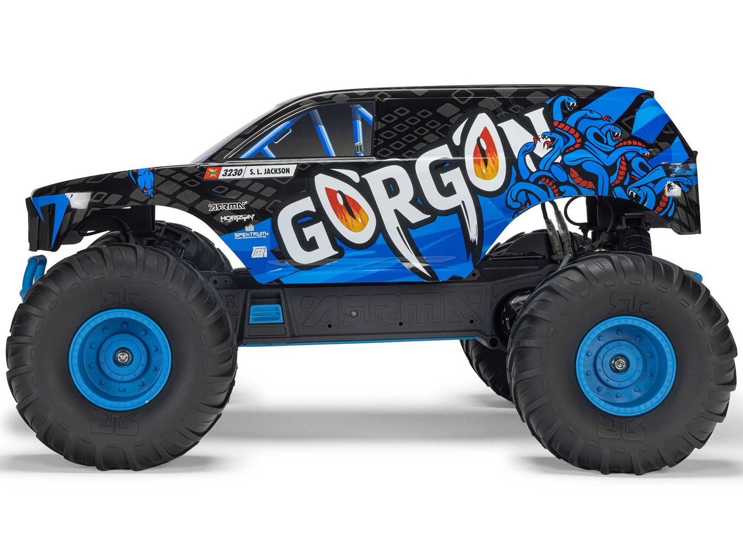 1/10 GORGON MEGA 550 2WD MT with Battery & Charger Blue