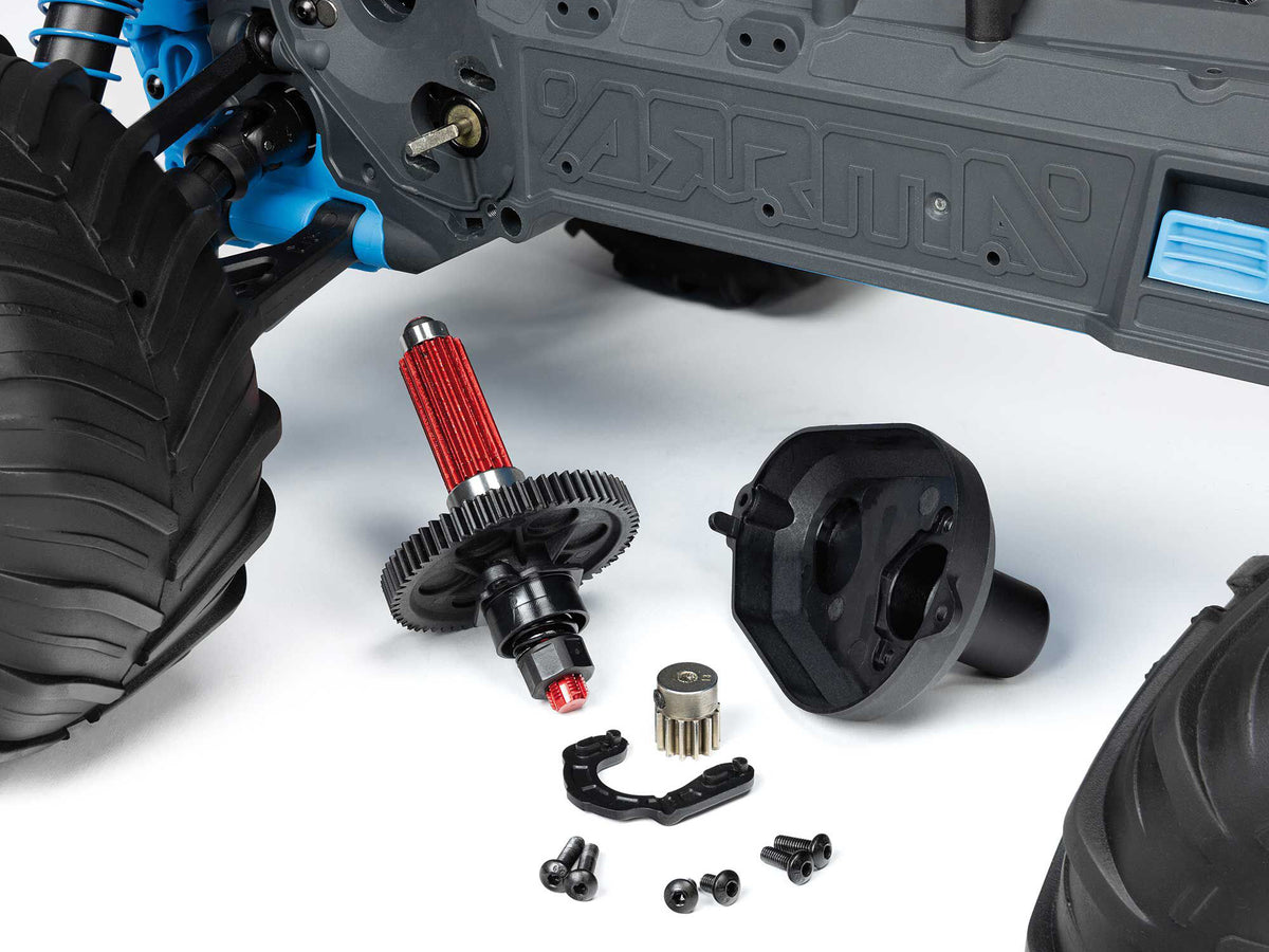 1/10 GORGON MEGA 550 2WD MT with Battery & Charger Blue
