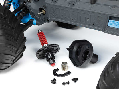 1/10 GORGON MEGA 550 2WD MT with Battery & Charger Blue