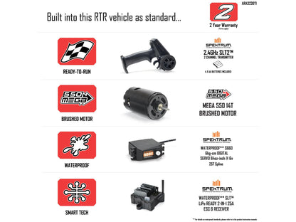 1/10 GORGON MEGA 550 2WD MT (no Battery/Charger) Blue