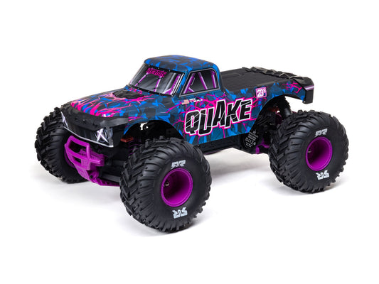 1/10 QUAKE 223S DSC 2WD RTR Brushless Monster Truck, Purple