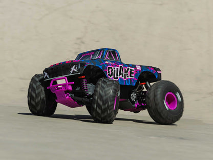 1/10 QUAKE 223S DSC 2WD RTR Brushless Monster Truck, Purple